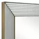 Hamilton Silver and Antique Brass Rectangular Wall Mirror