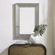 Hamilton Silver and Antique Brass Rectangular Wall Mirror