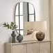 Kingsley Distressed Antique Gold Oval Wall Mirror