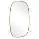 Kingsley Distressed Antique Gold Oval Wall Mirror