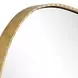 Kingsley Distressed Antique Gold Oval Wall Mirror