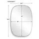 Kingsley Distressed Antique Gold Oval Wall Mirror