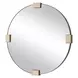 Langston Golden Bronze Round Wall Mirror