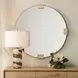 Langston Golden Bronze Round Wall Mirror
