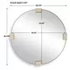 Langston Golden Bronze Round Wall Mirror
