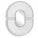 Oakley Antique Gold and White Oval Wall Mirror