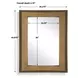 Prescott Golden Bronze Rectangular Wall Mirror