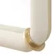 Monterey White and Gold Rectangular Wall Mirror