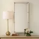 Monterey White and Gold Rectangular Wall Mirror