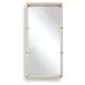 Monterey White and Gold Rectangular Wall Mirror