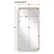 Monterey White and Gold Rectangular Wall Mirror