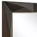 Fairmont Dark Walnut and Brass Rectangular Wall Mirror