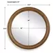 Carlisle Light Honey Round Wall Mirror