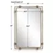 Grafton Antique Gold Rectangular Wall Mirror