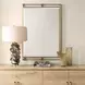 Alden Antique Brass and Amber Rectangular Wall Mirror