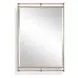 Alden Antique Brass and Amber Rectangular Wall Mirror