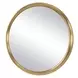 Atkinson Antique Brass Round Wall Mirror