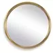 Atkinson Antique Brass Round Wall Mirror