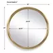 Atkinson Antique Brass Round Wall Mirror
