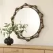 Fairmont Warm Bronze Round Wall Mirror