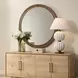 Monterey Antique Gold Round Wall Mirror