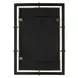 Riverton Antique Brass and Brown Rectangular Wall Mirror