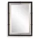 Riverton Antique Brass and Brown Rectangular Wall Mirror