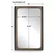 Kingsley Dark Golden Bronze Rectangular Wall Mirror