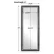 Hamilton Dark Bronze and Antique Brass Rectangular Tall Wall Mirror