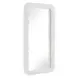 Oakley Warm White Rectangular White Wall Mirror