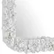Oakley Warm White Rectangular White Wall Mirror