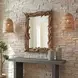 Langston Natural Rectangular Reflection Wall Mirror