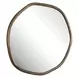 Kingsley Antique Brass Outdoor Round Wall Mirror