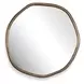 Kingsley Antique Brass Outdoor Round Wall Mirror