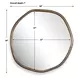 Kingsley Antique Brass Outdoor Round Wall Mirror