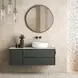 Fairmont Antique Brass Round Wall Mirror