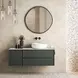 Fairmont Dark Bronze Round Wall Mirror