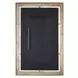 Somerset Dark Bronze and Antique Brass Rectangular Wall Mirror