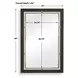 Somerset Dark Bronze and Antique Brass Rectangular Wall Mirror
