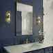 Arlington Antique Brass Rectangular Wall Mirror