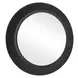 Carlisle Rustic Black and Light Gray Round Wall Mirror