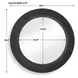 Carlisle Rustic Black and Light Gray Round Wall Mirror