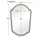 Grafton Antique Brass Free Form Wall Mirror