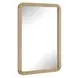 Heinrich Antique Brass and Light Natural Rectangular Wall Mirror
