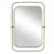 Alden Antique Brass Rectangular Wall Mirror