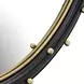 Riverton Matte Black and Gold Round Wall Mirror