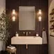 Hamilton Metallic Brass Outdoor Rectangular Wall Mirror