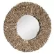 Prescott Brown Round Wall Mirror