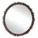 Arlington Brown and Green Round Wall Mirror