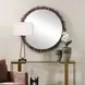 Arlington Brown and Green Round Wall Mirror